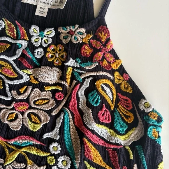 Idyllwind Women's Floral Haze Halter Crinkle Top Size Small - Picture 5 of 9